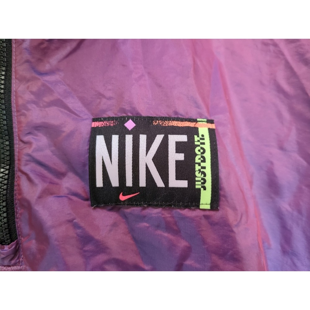 Vintage Y2K Nike Sportswear Windbreaker Top Women XS Purple Half Zip DA2328-597 - Picture 2 of 14